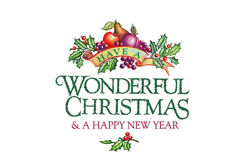 Christmas Greeting Card — Green, Festive