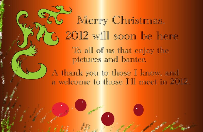 Christmas Greeting Card — Orange