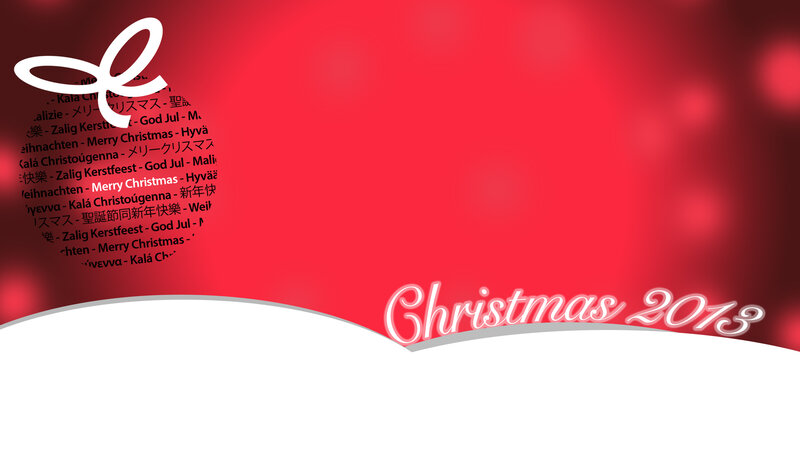 Christmas Greeting Card — Red, Festive, Winter, Digital Art, Text