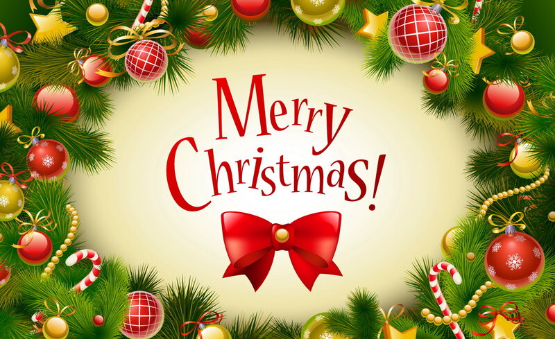 Christmas Greeting Card — Red, Festive, Winter