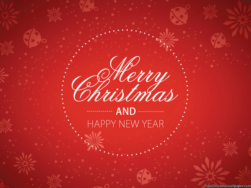 Christmas Greeting Card — Red, Festive, Winter, Vector Art, Snowflakes