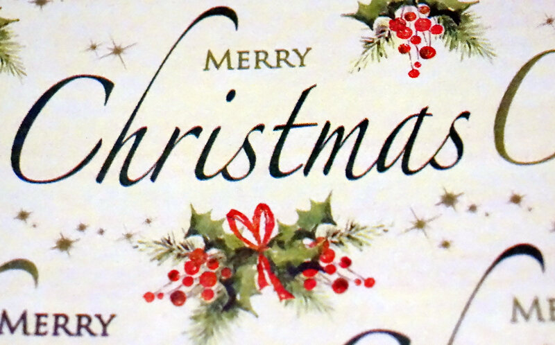 Christmas Greeting Card — White