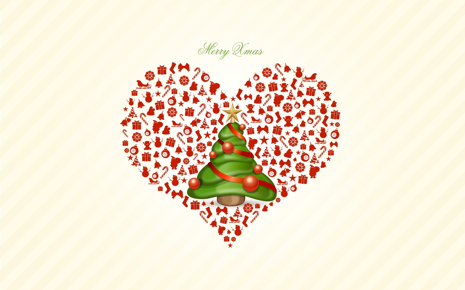 Christmas heart design