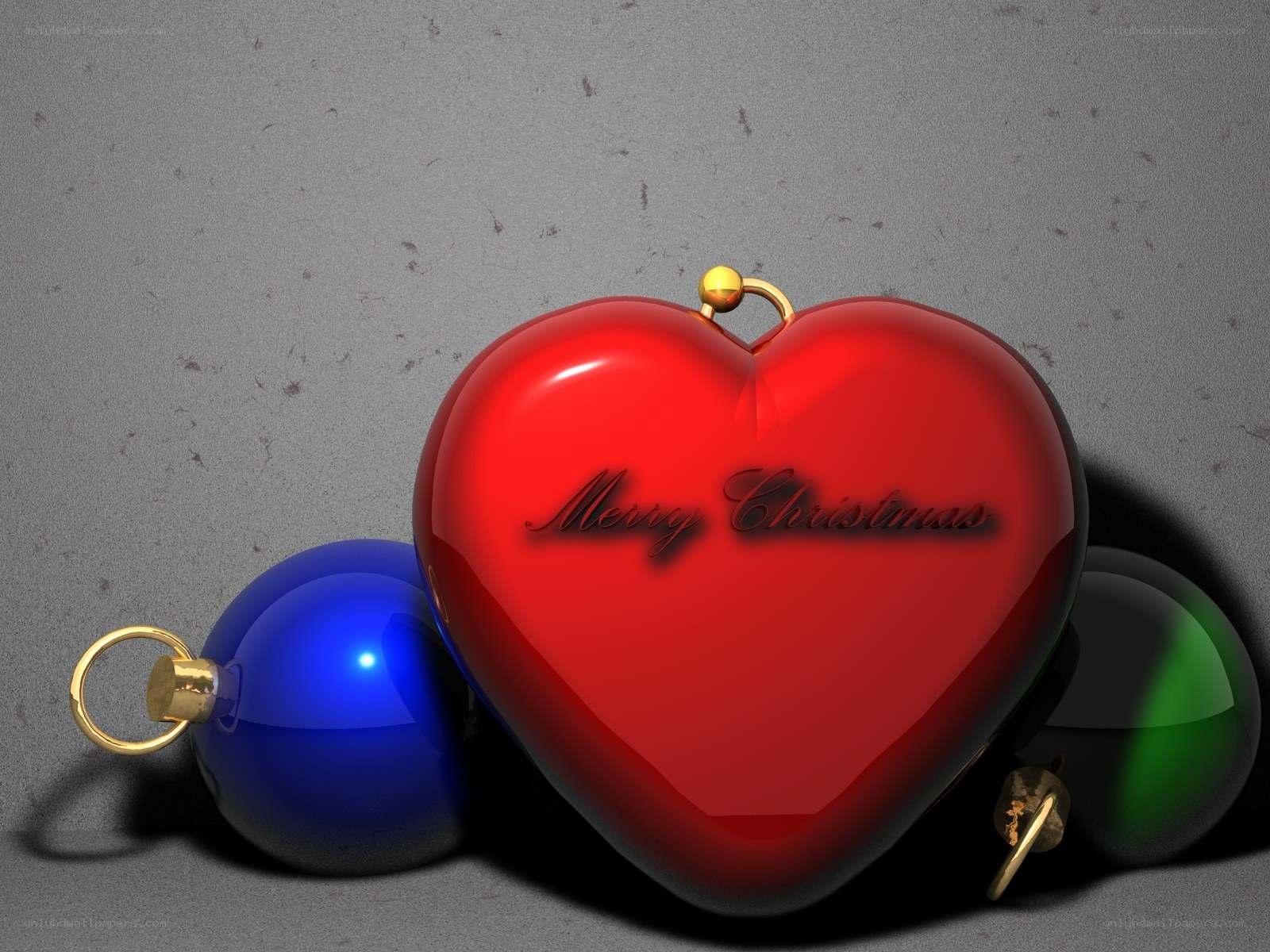 Christmas heart ornaments