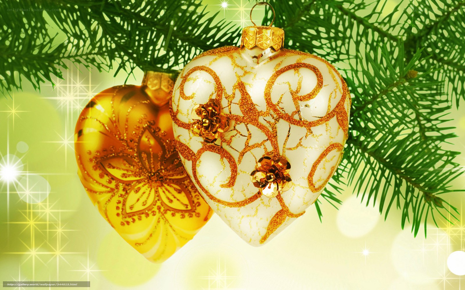 Christmas heart ornaments