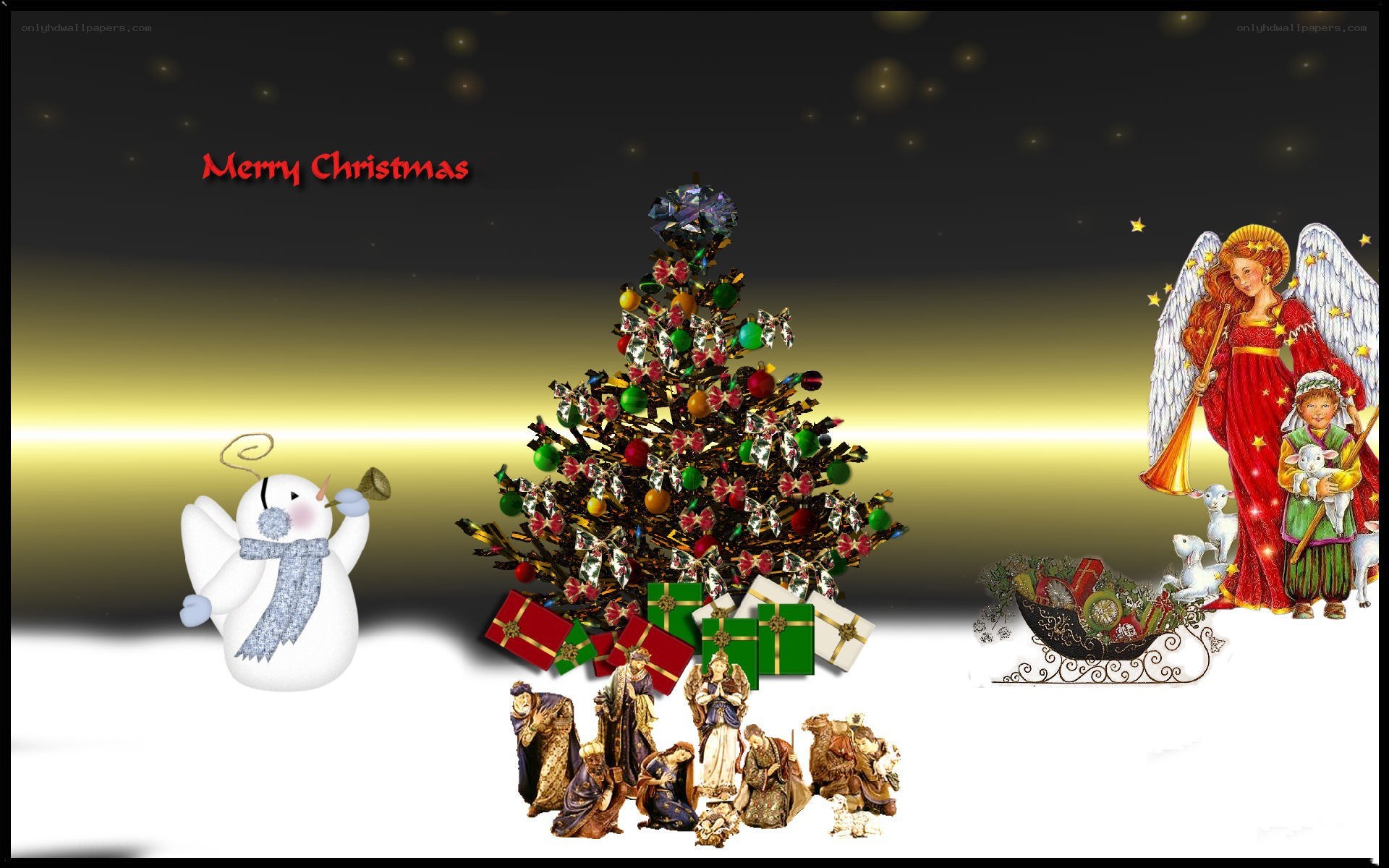 Christmas holiday collage