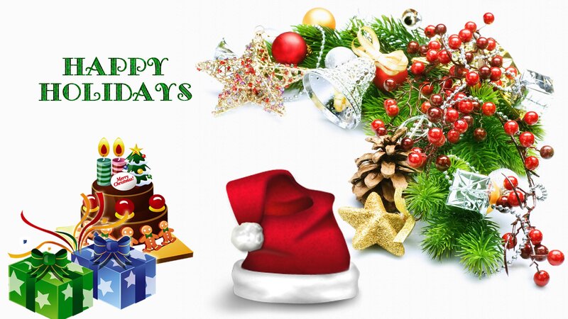 Christmas Holiday Decorations — Red
