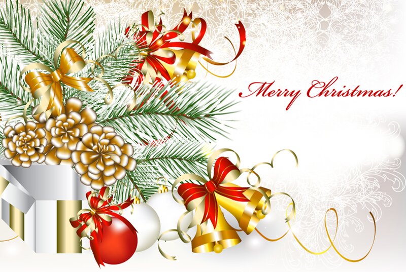 Christmas Holiday Decorations — White