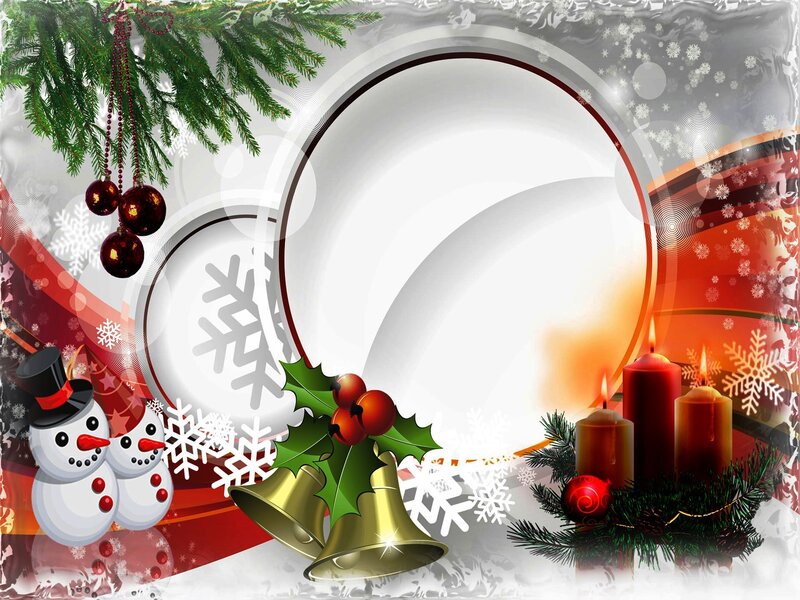 Christmas Holiday Frame — Red