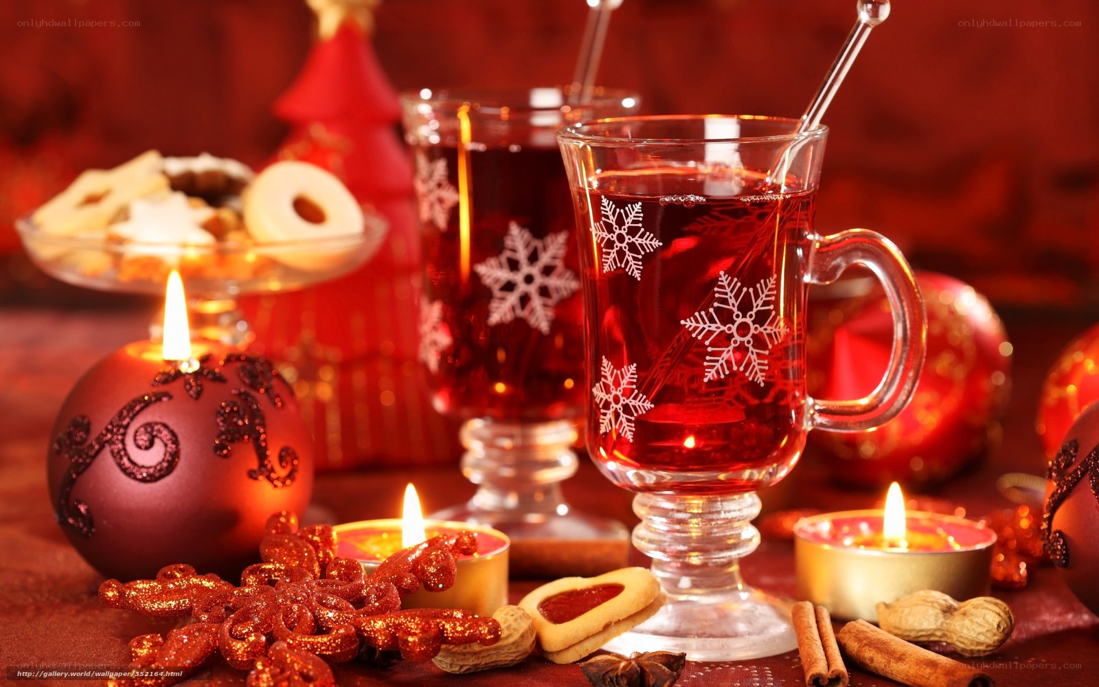 Christmas hot drink arrangement