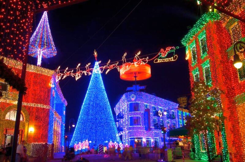 Christmas Light Display — Red