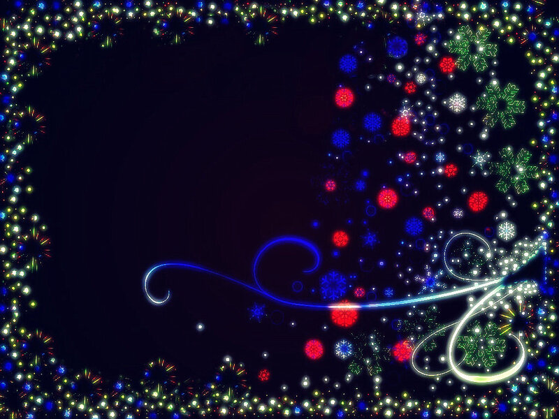 Christmas Lights and Snowflakes
