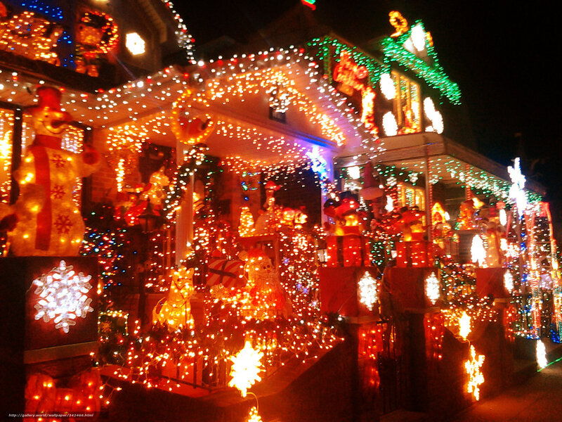 Christmas lights display