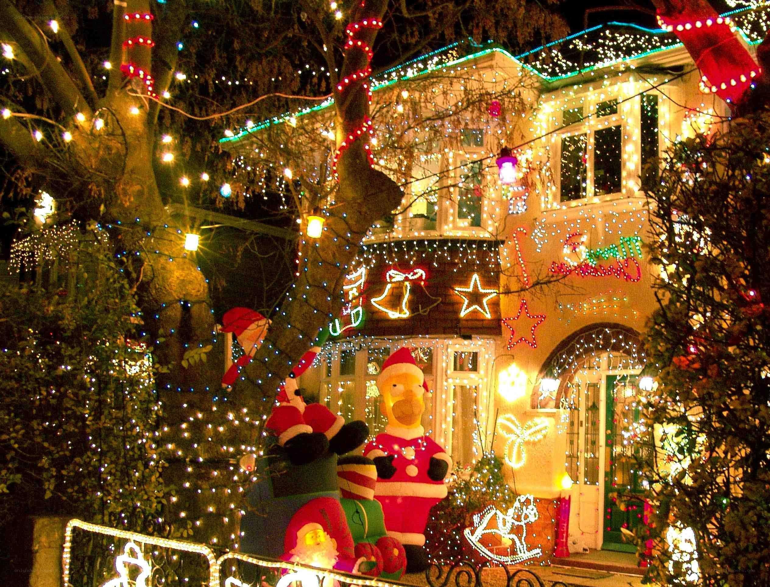 Christmas lights display