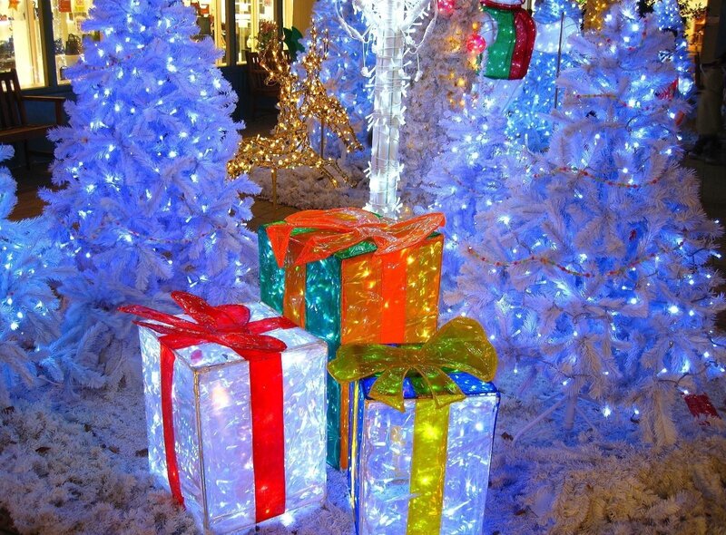 Christmas lights display