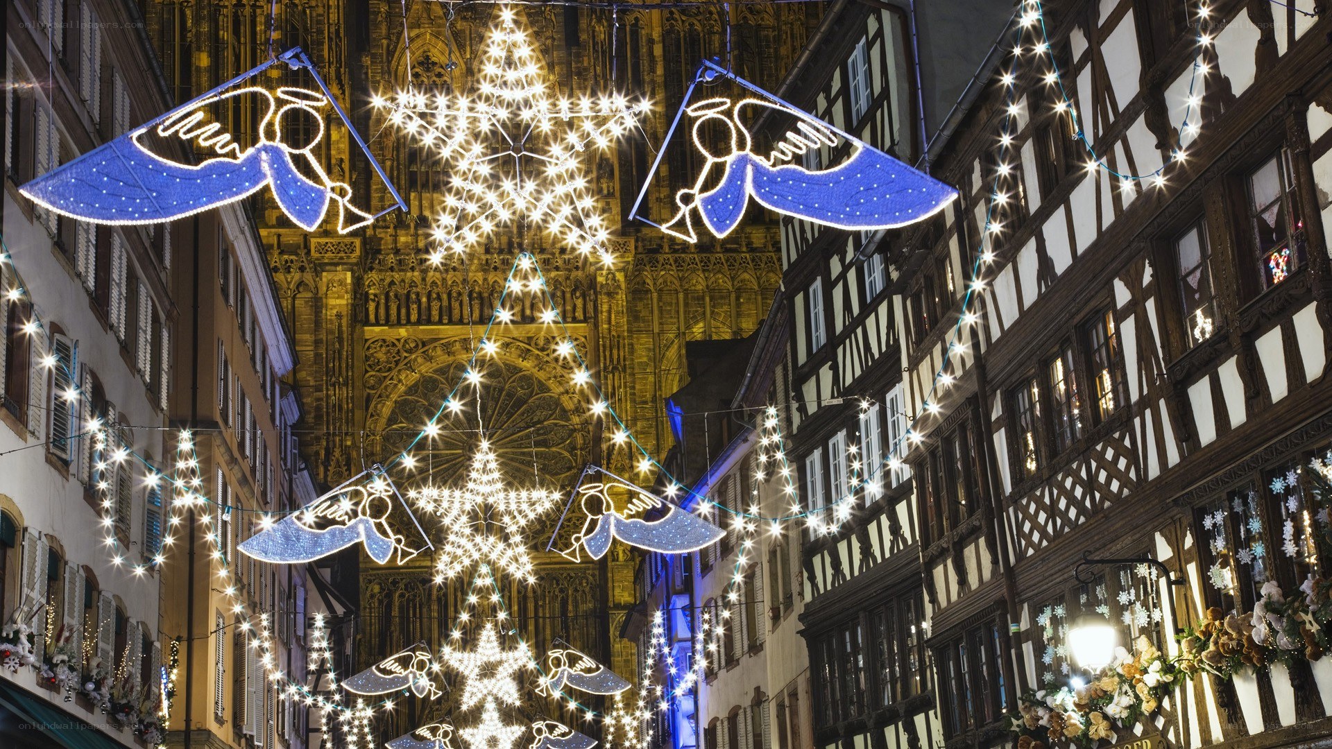 Christmas lights in Strasbourg