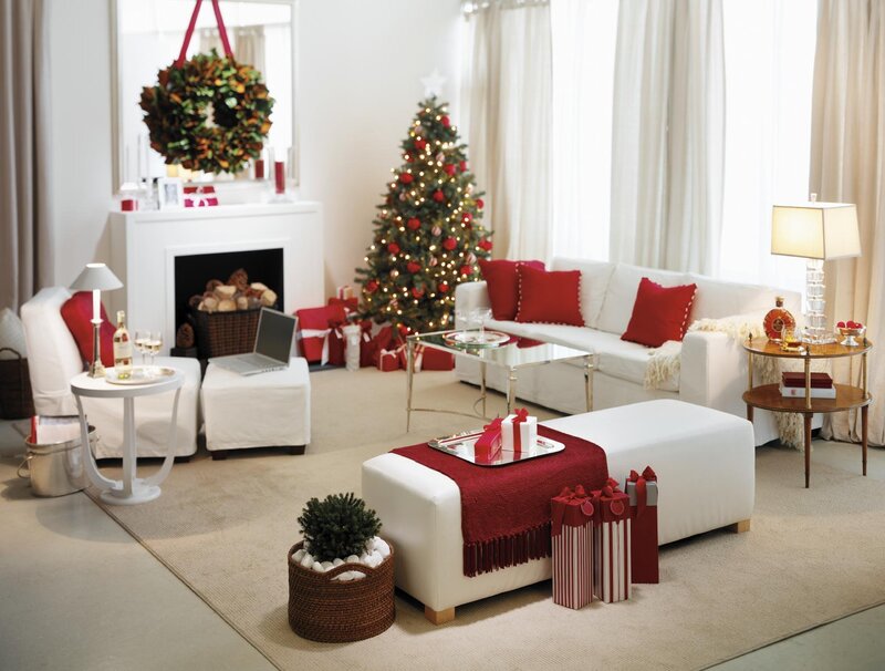Christmas living room decor