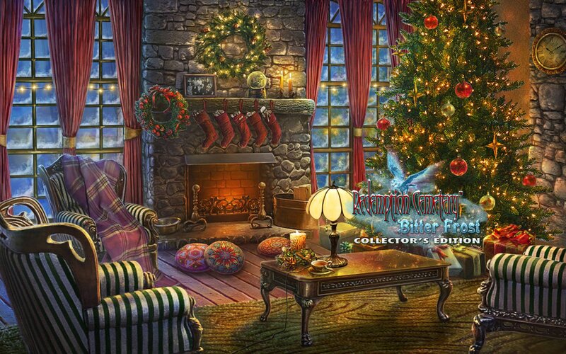 Christmas Living Room — Green, Cozy, Winter