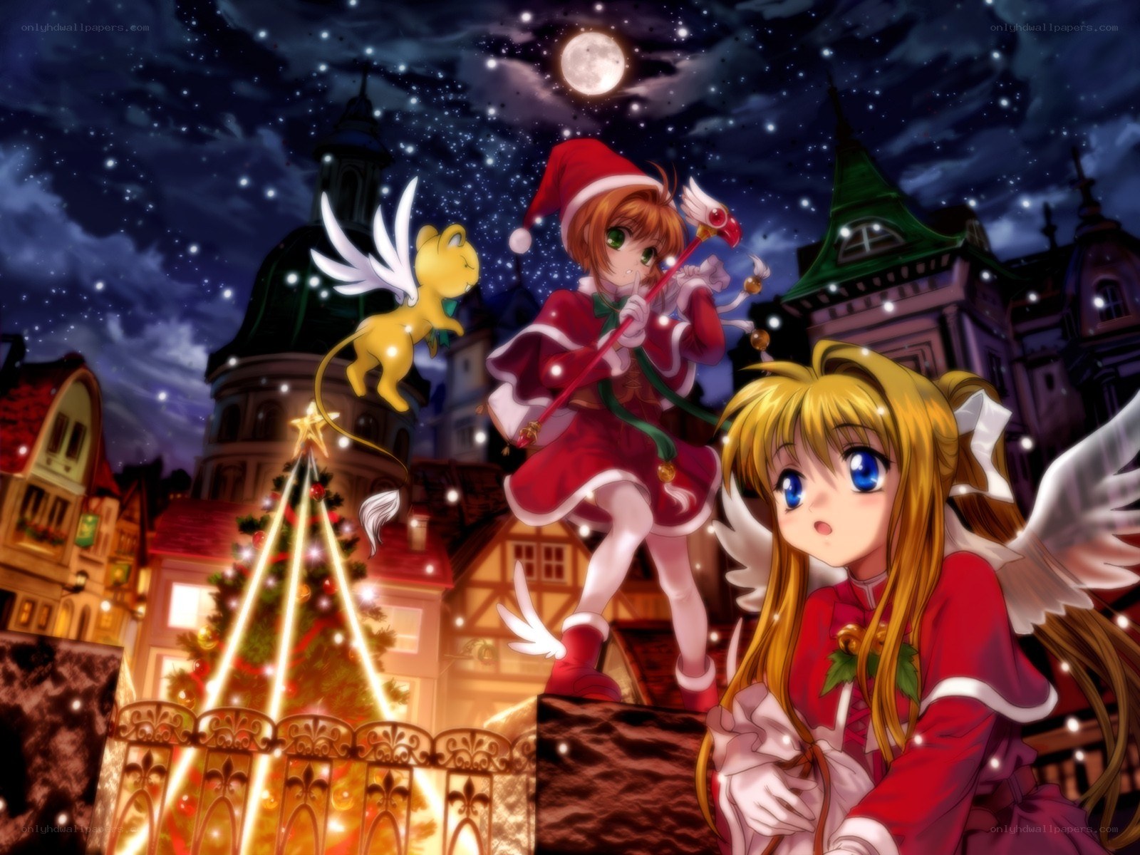 Christmas magic in the town