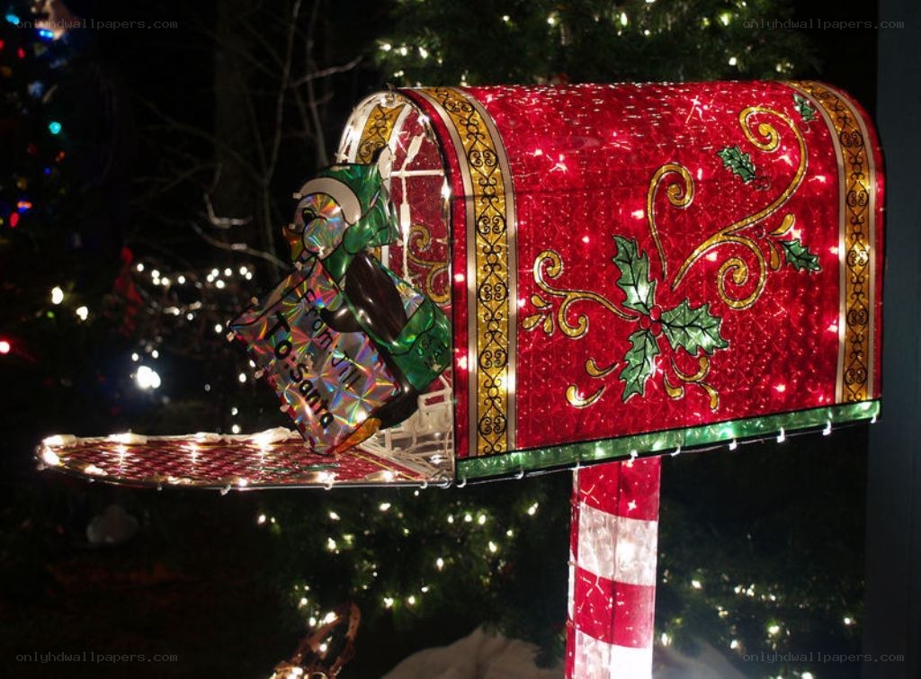 Christmas mailbox decoration