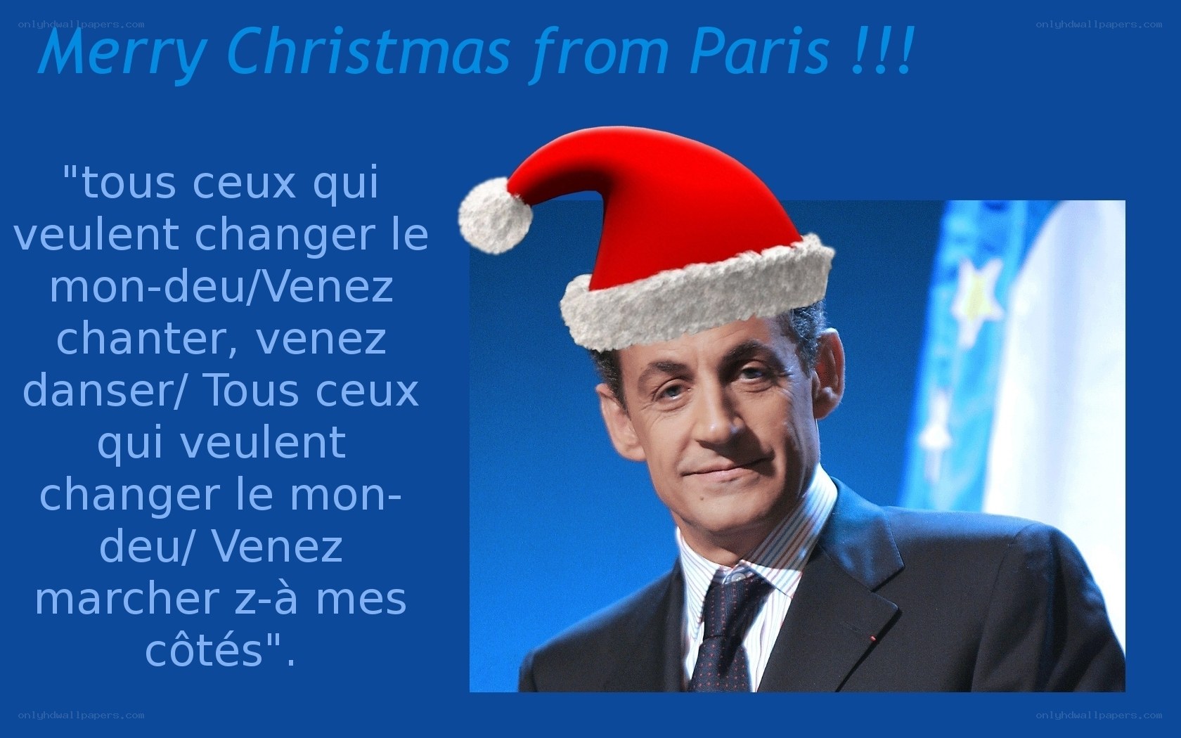 Christmas message from Paris