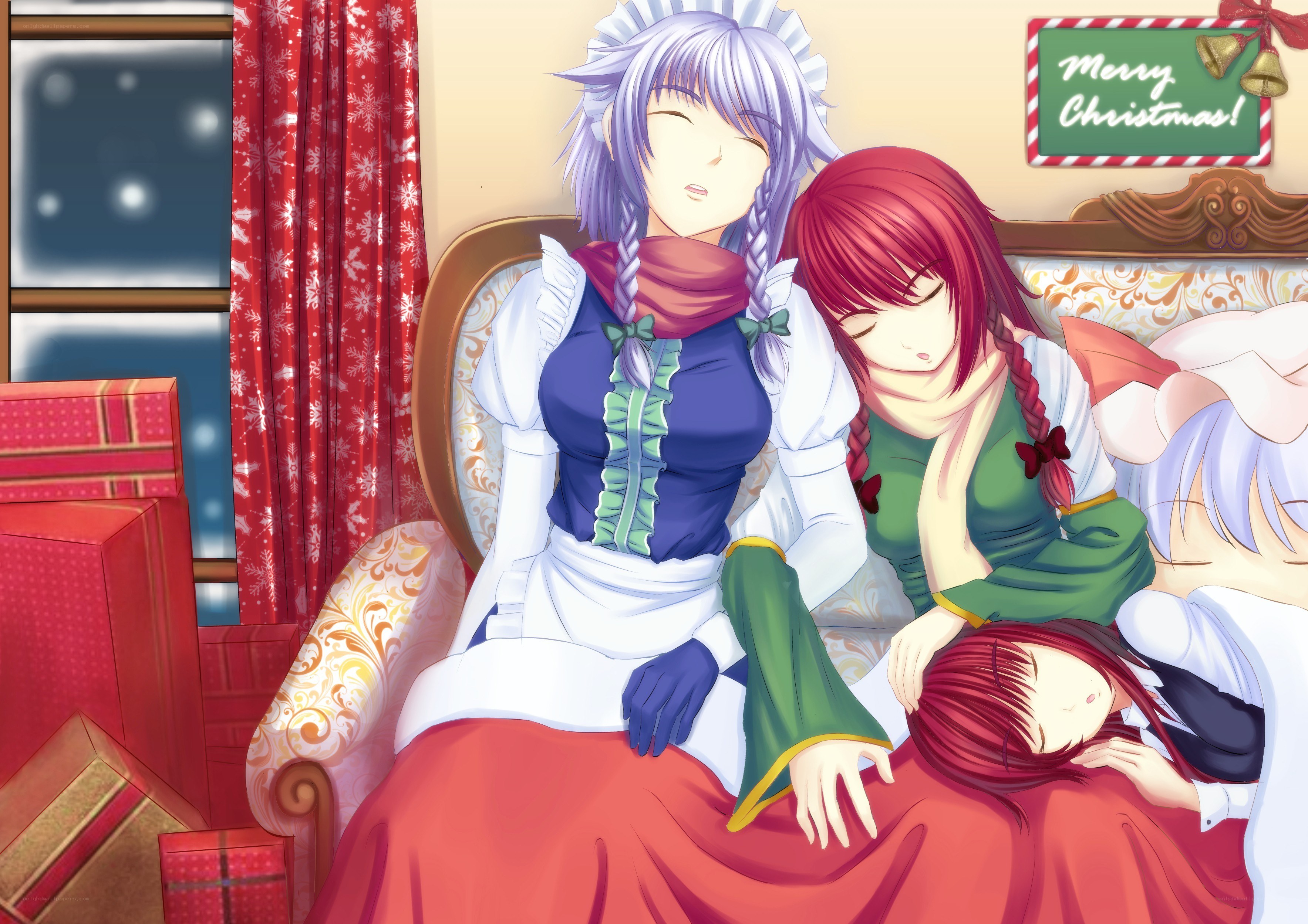 Christmas nap with friends