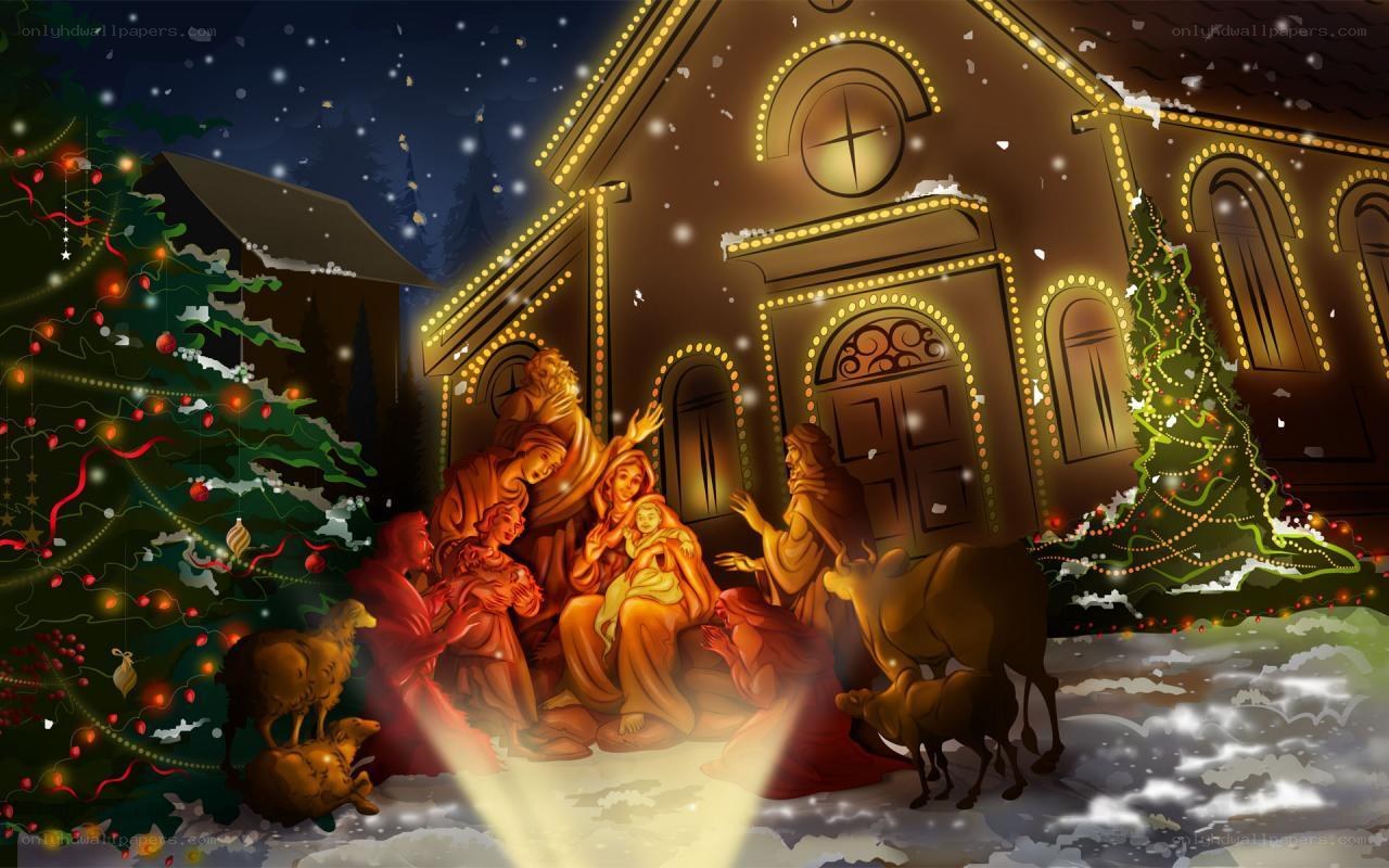 Christmas nativity scene