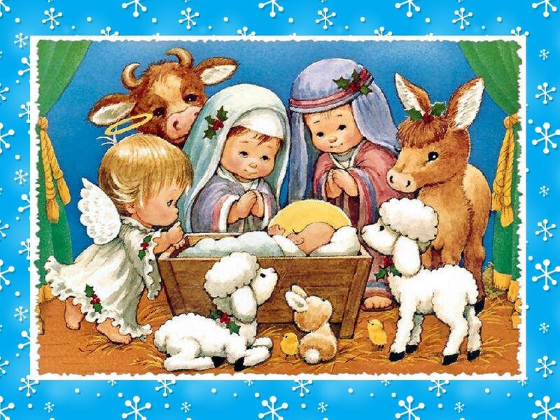 Christmas nativity scene