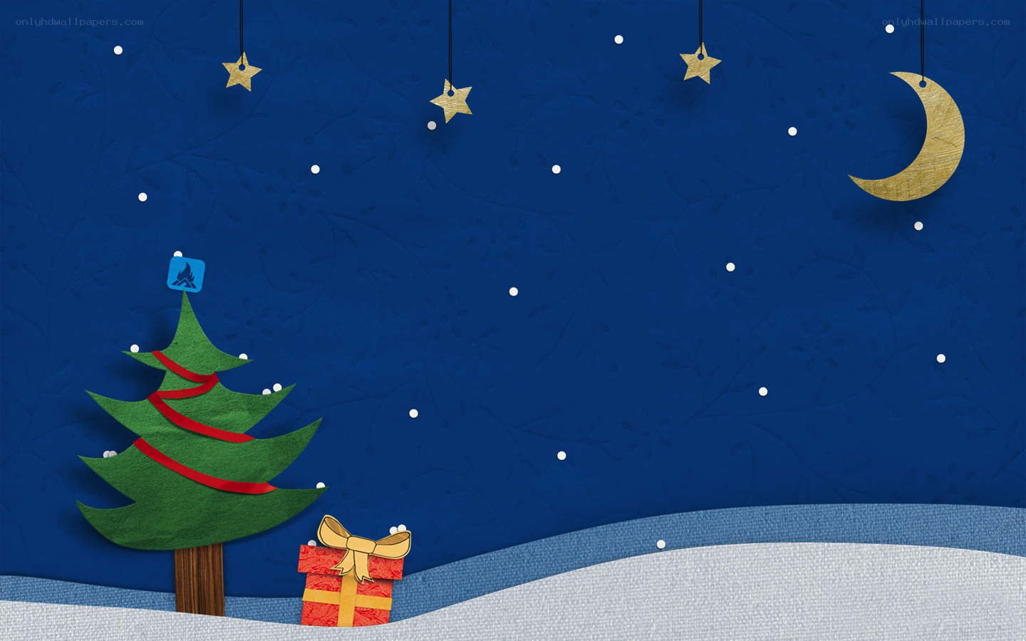 Christmas night scene