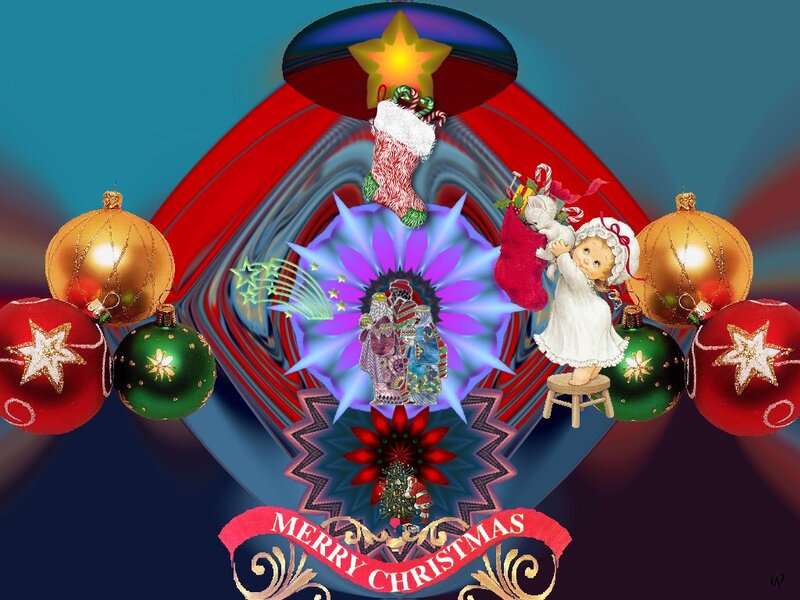 Christmas Ornament Collage