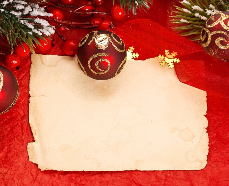 Christmas Ornament on Paper