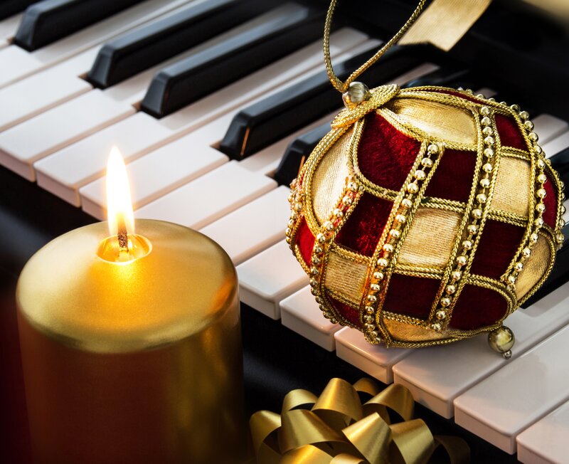 Christmas Ornament on Piano