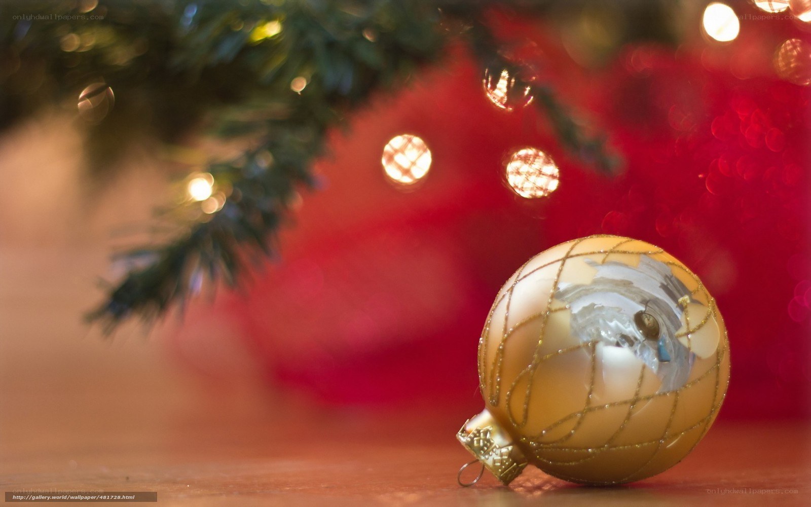 Christmas ornament on table