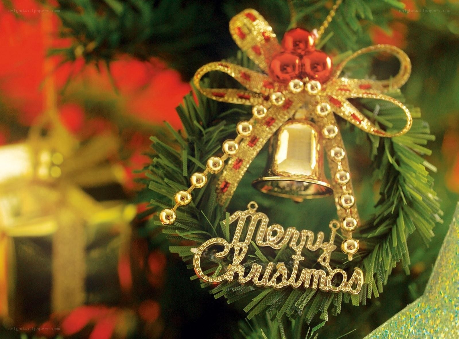 Christmas ornament on tree
