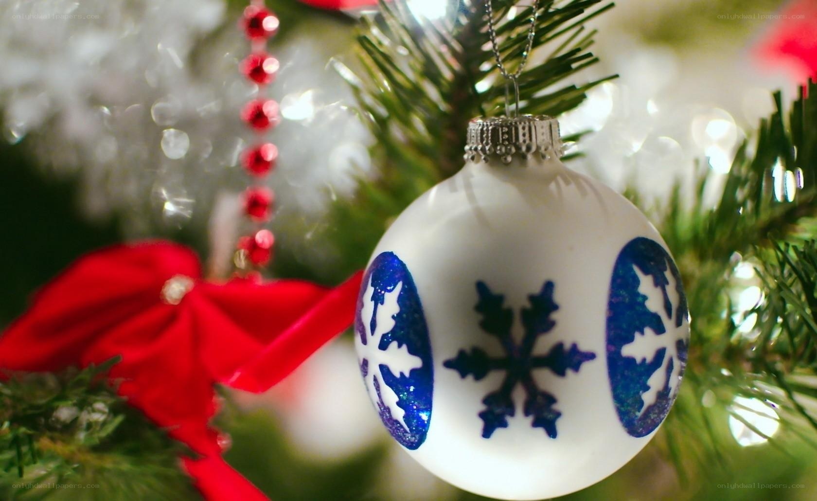 Christmas ornament on tree