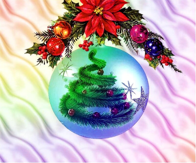 Christmas Ornament with Tree