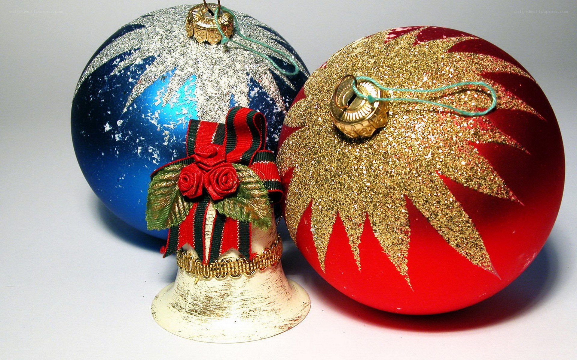 Christmas ornaments and bell