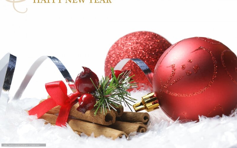 Christmas ornaments and cinnamon sticks