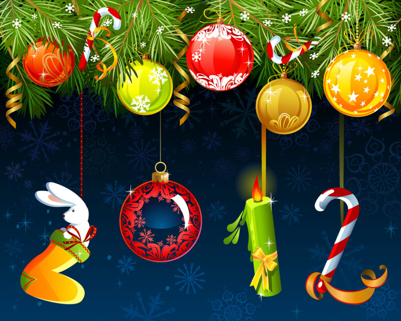 Christmas Ornaments and Decorations — Green
