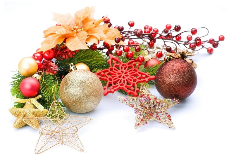 Christmas Ornaments and Decorations — Red, Festive, Winter