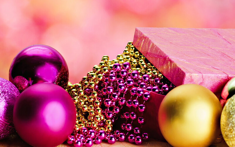 Christmas Ornaments and Gift — Pink