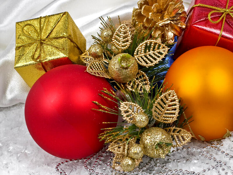 Christmas Ornaments and Gifts — Red