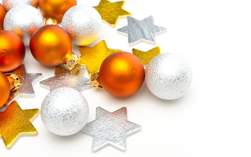 Christmas ornaments and stars