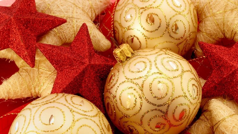 Christmas ornaments and stars