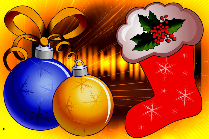 Christmas Ornaments and Stocking