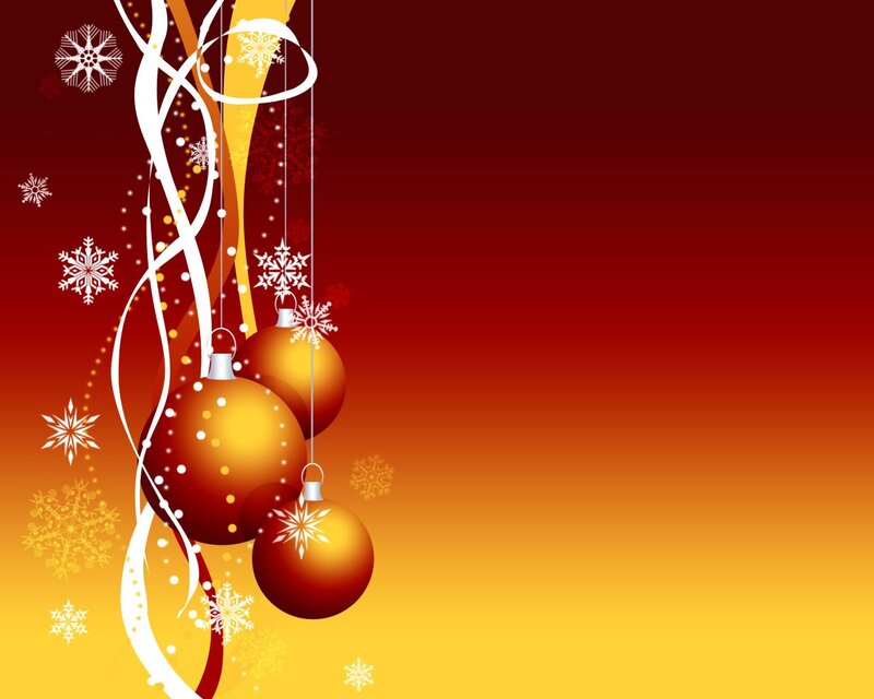 Christmas ornaments background