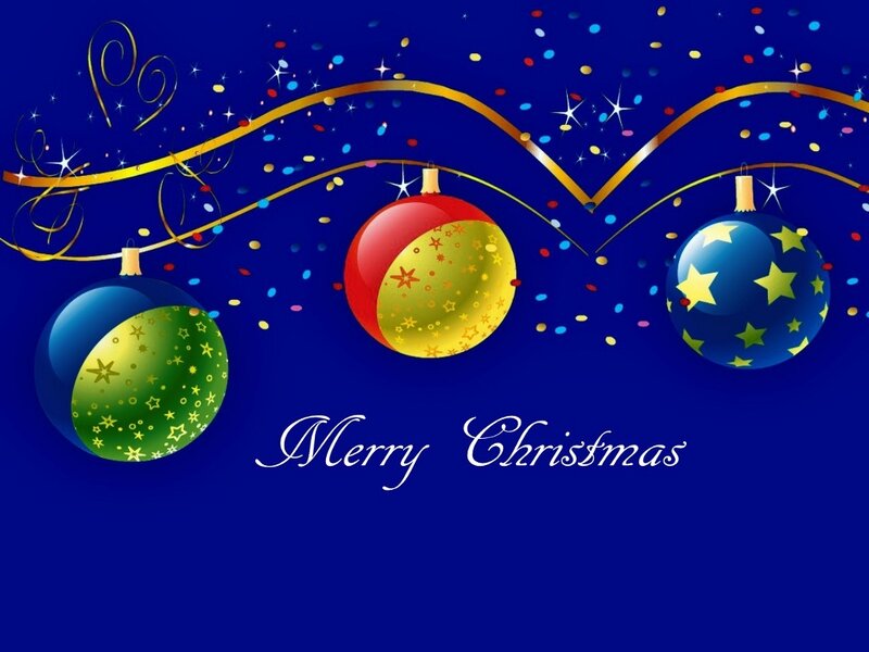 Christmas Ornaments — Blue, Festive, Night, Illustration