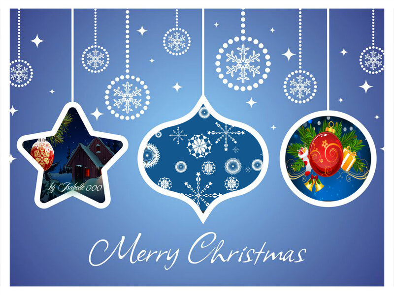 Christmas Ornaments — Blue, Festive, Night, Vector Art, Snowflakes