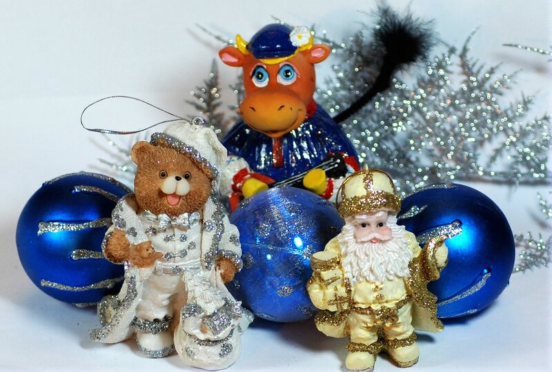 Christmas Ornaments — Blue