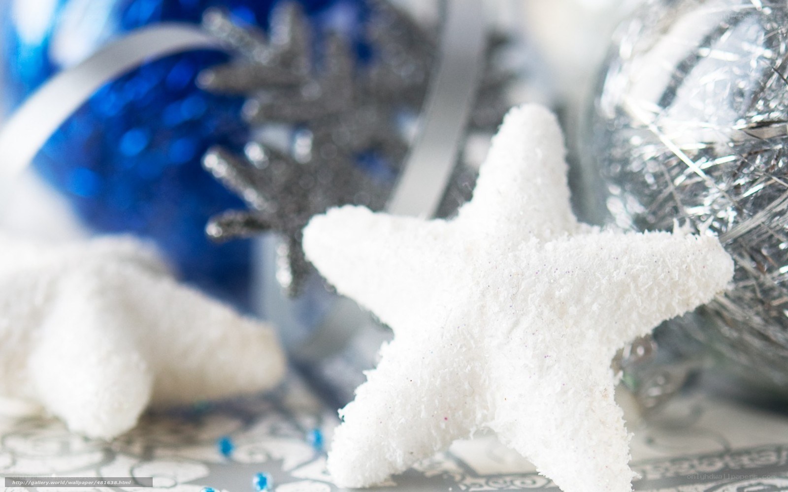 Christmas ornaments close-up